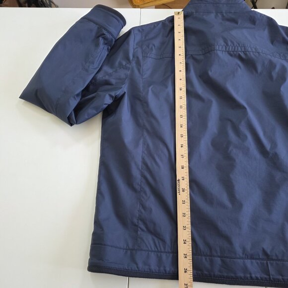 Brooks Brothers Bomber Jacket Mens L Navy LS Pockes Zip Mockneck Lined Preppy - Picture 7 of 16